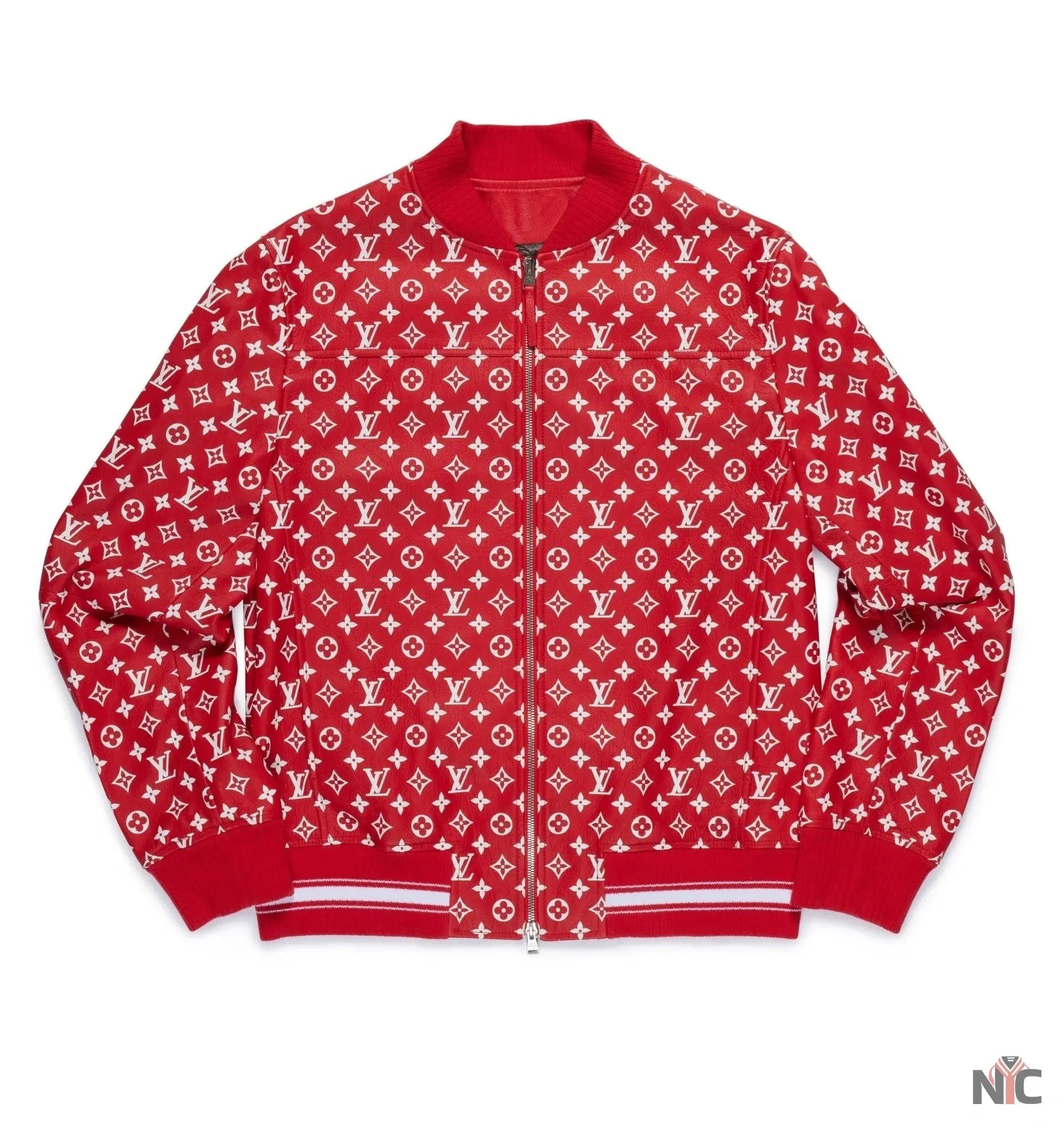 Louis Vuitton Supreme LV Baseball Varsity Jacket Clanton Jacket