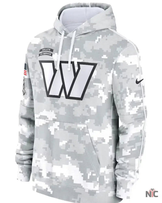 Washington Commanders Salute To Service Camo 2024 Hoodie Clanton Jacket